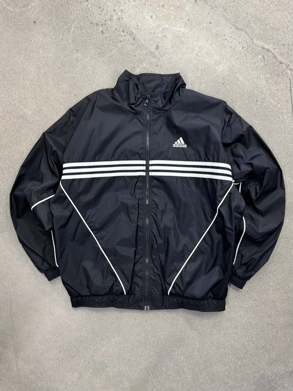 Vintage Adidas Trefoil Windbreaker Track Jacket - L